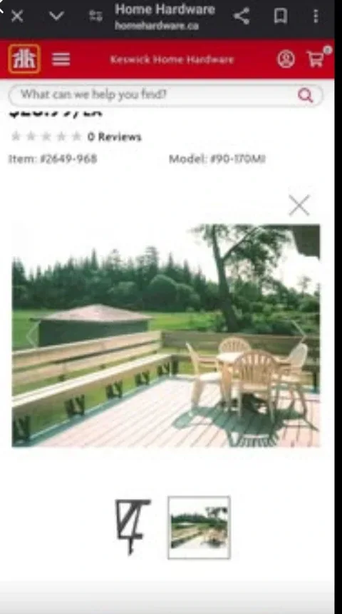 Dekmate Deck Footing Bracket #90-170MI image indicator(2)