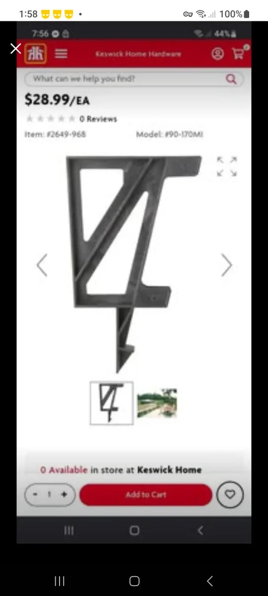 Dekmate Deck Footing Bracket #90-170MI image indicator(3)