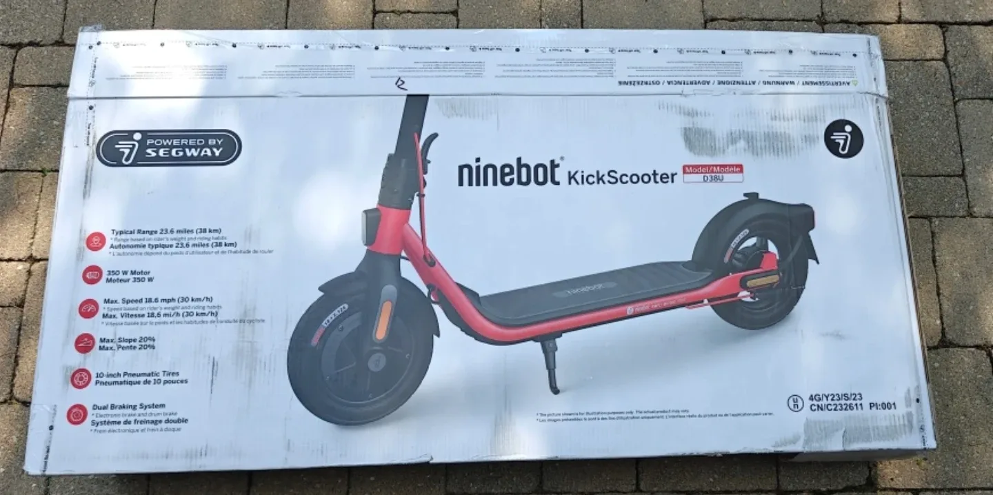 Segway Ninebot KickScooter D38U (great condition) image indicator(6)