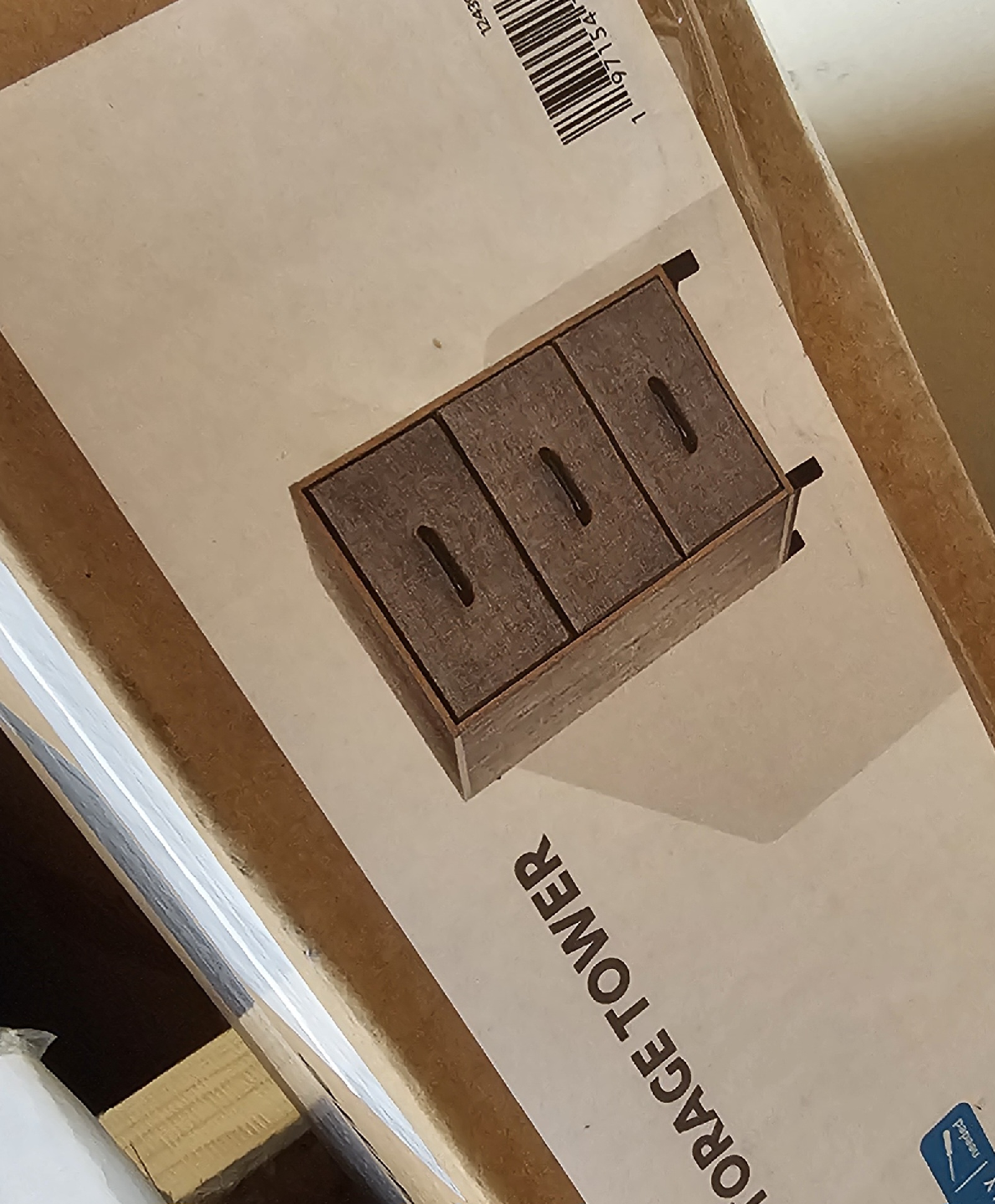 three drawers storage tower