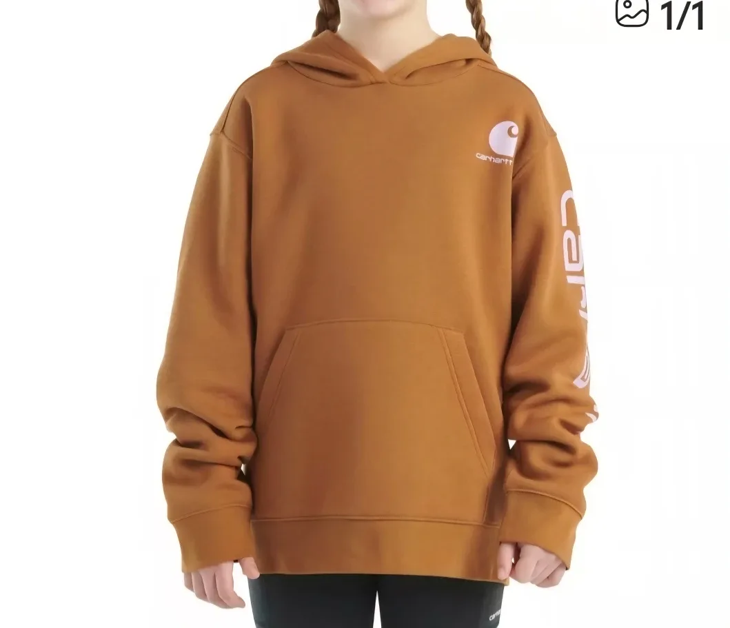 BNWT Carhartt Relaxed Fit Fleece Graphic Hoodie Women's Large thumbnail