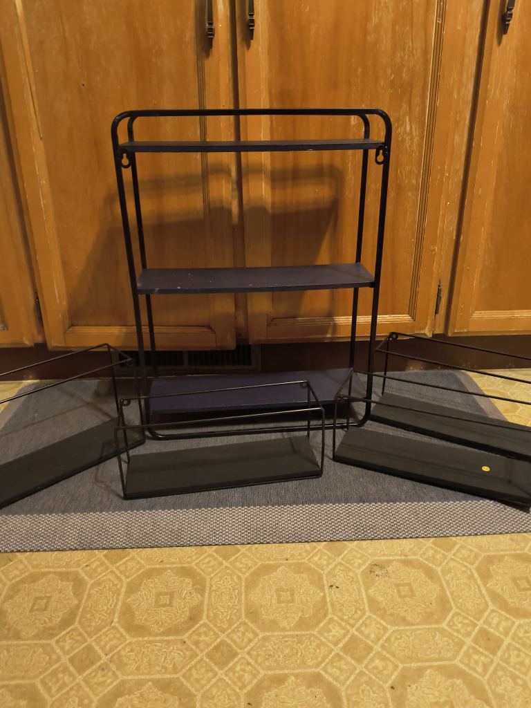 Black Metal Wall Shelf - photo 2