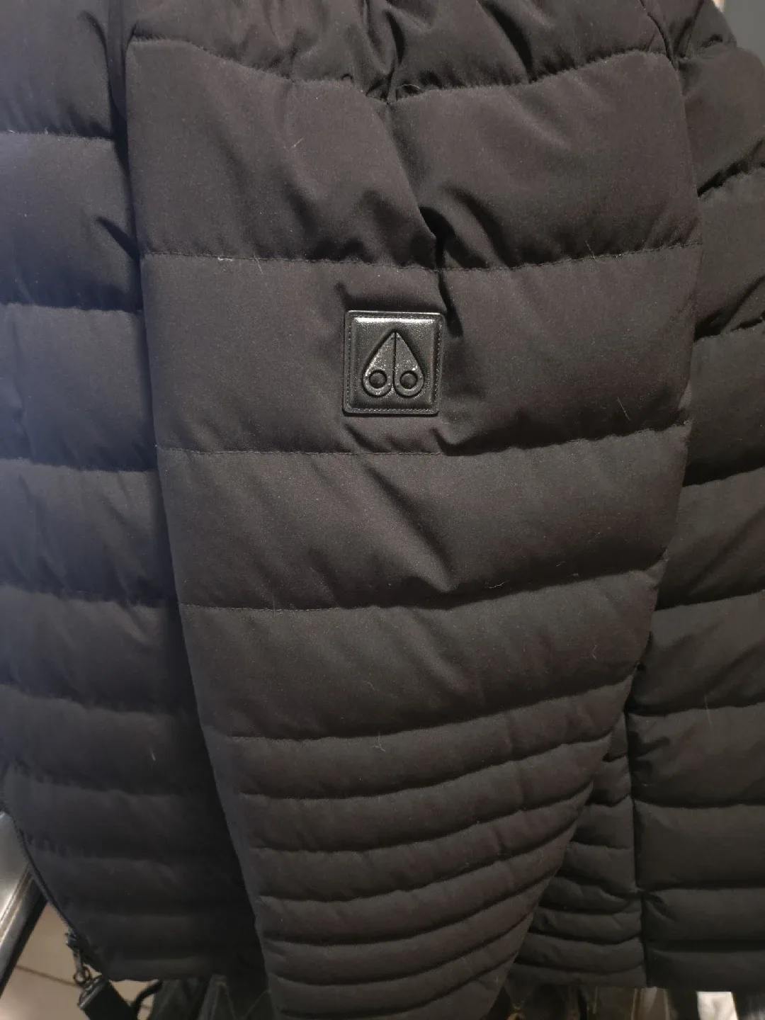 Moose Knuckles Black Puffer Jacket