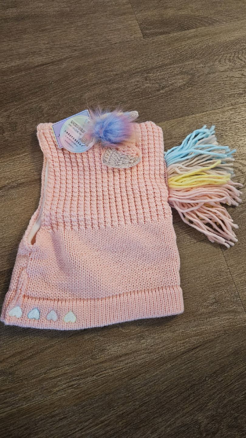 Unicorn Hooded Balaclava - Pink