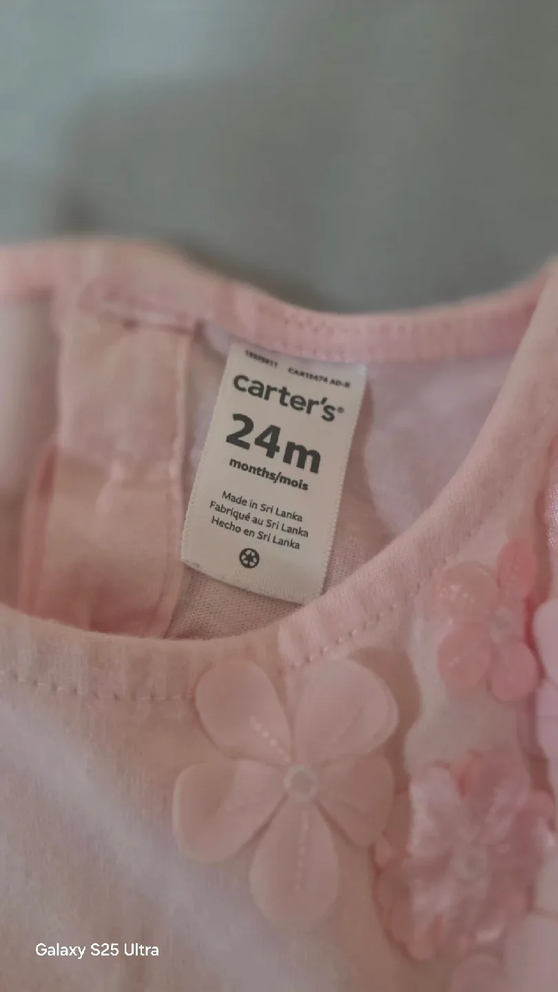 Carter's Pink Dress - 24 Months image indicator(2)