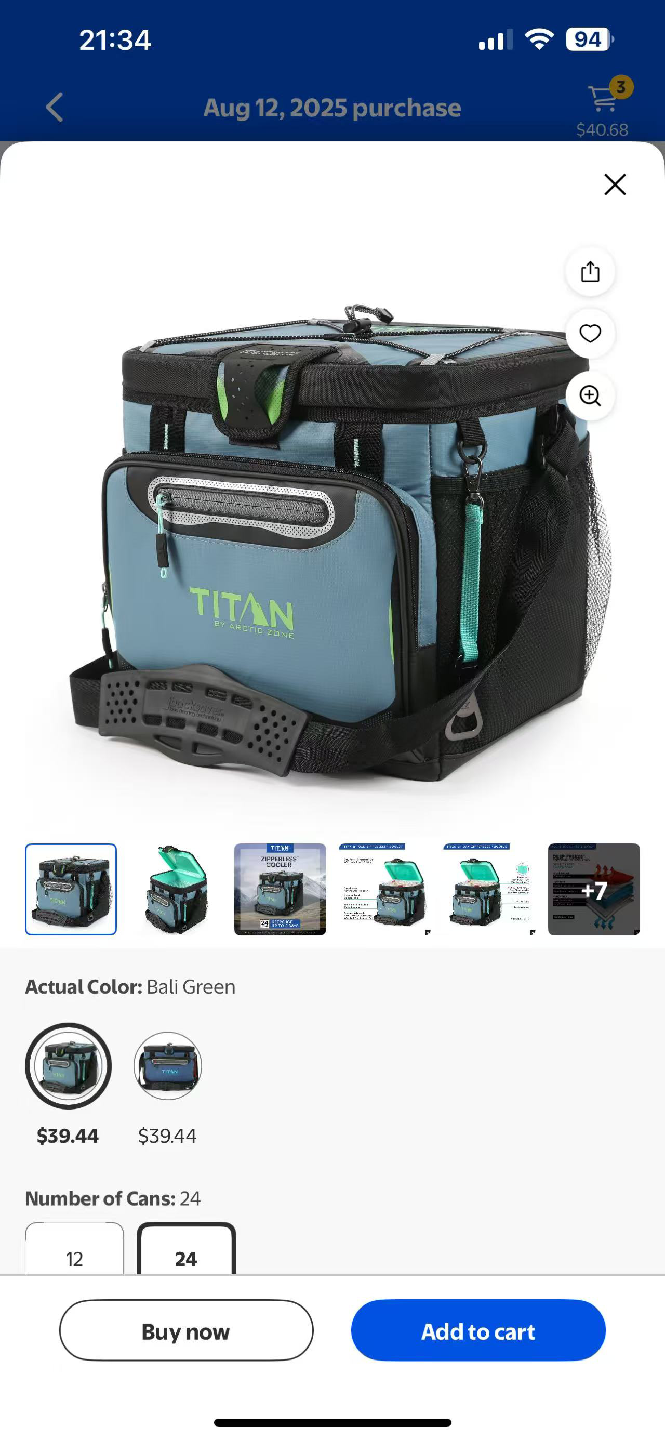 Titan 24 Can Cooler - Bali Green