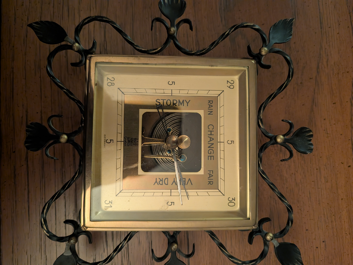 rare vintage made in German barometer amazing condition