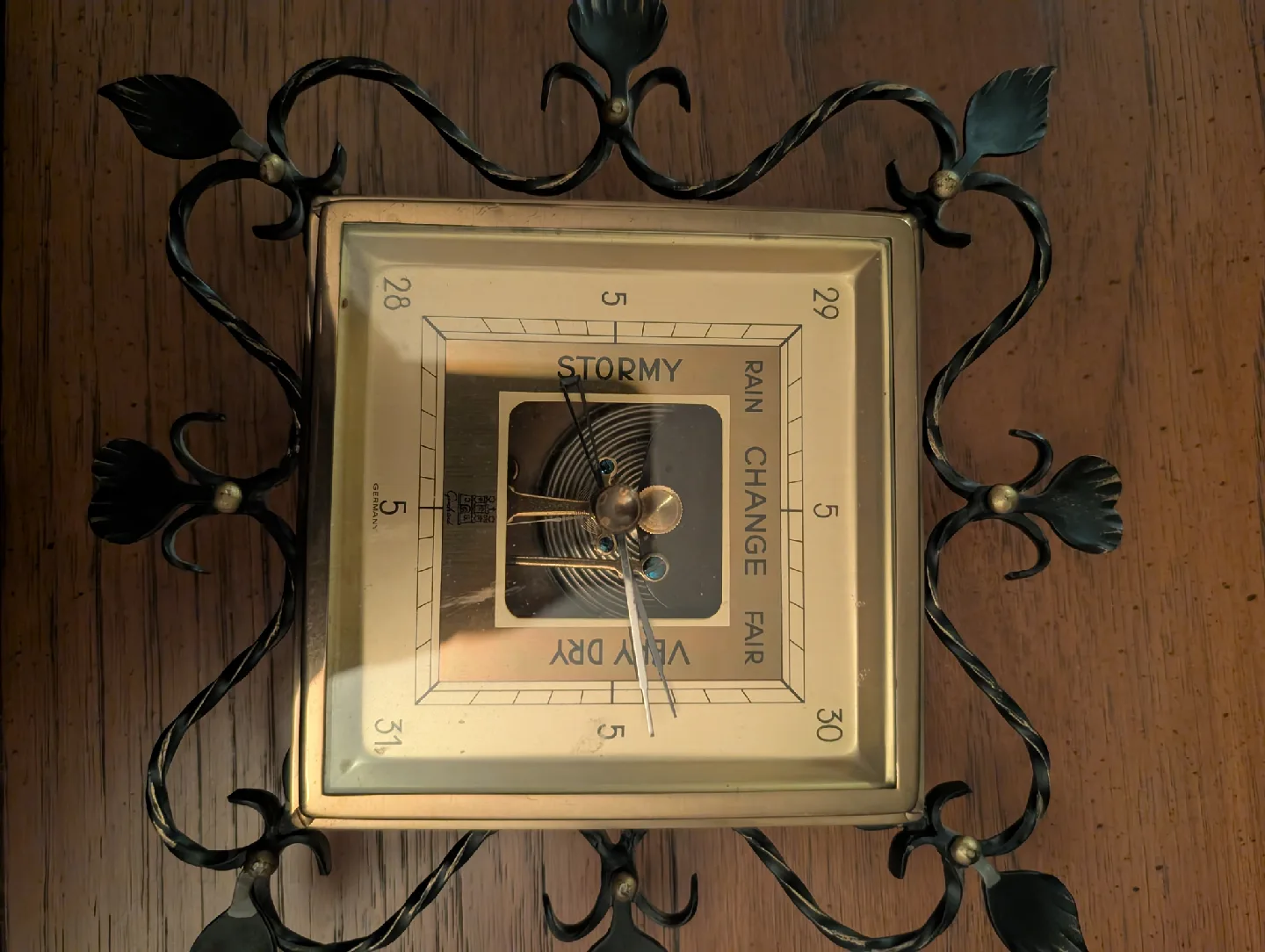 rare vintage made in German barometer amazing condition