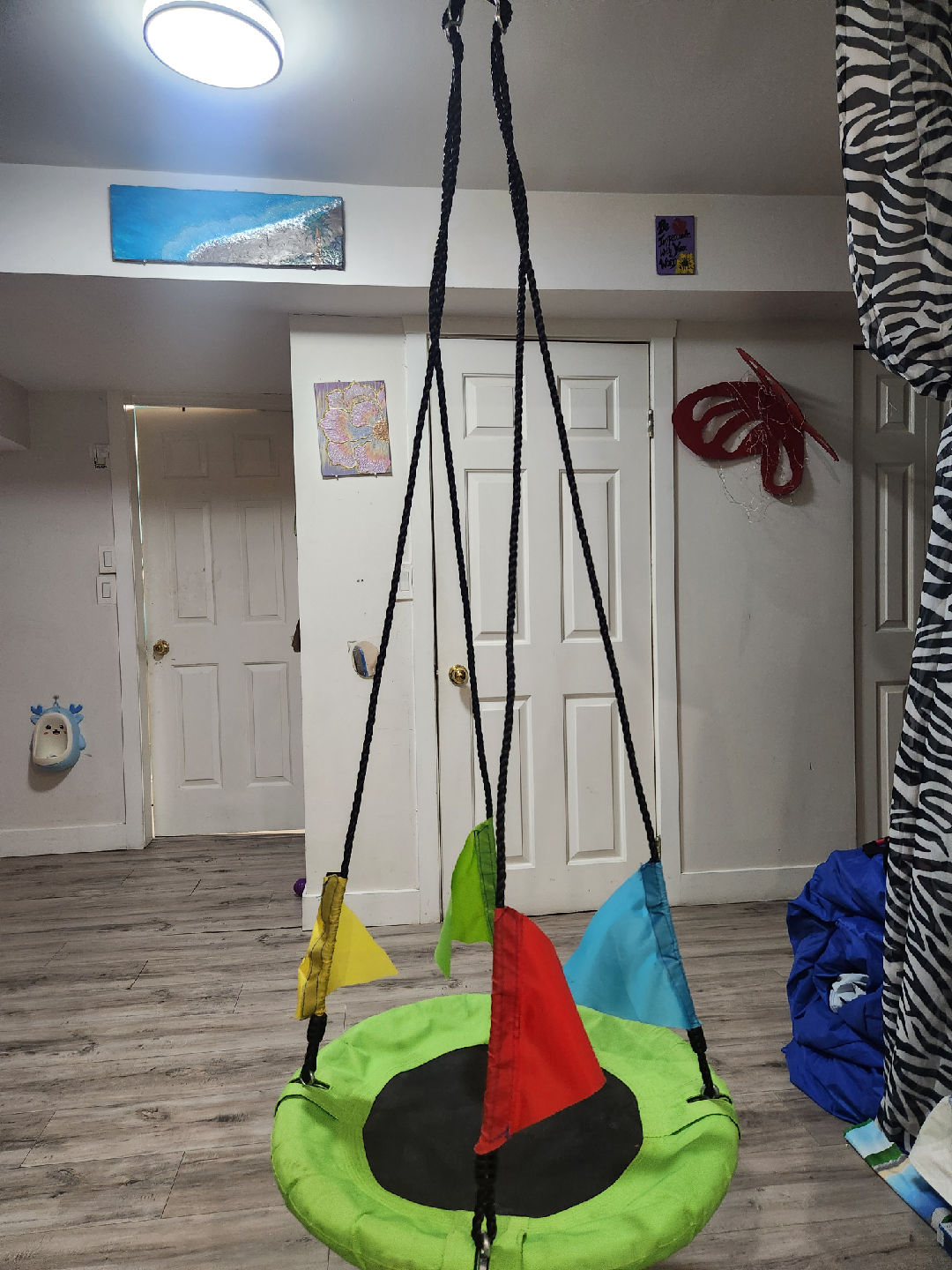 Kids Saucer Swing with Flags - photo 2