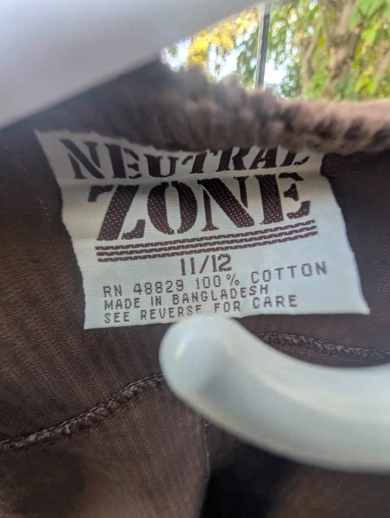 Neutral Zone Brown Corduroy Vest - Size 11/12 image indicator(2)