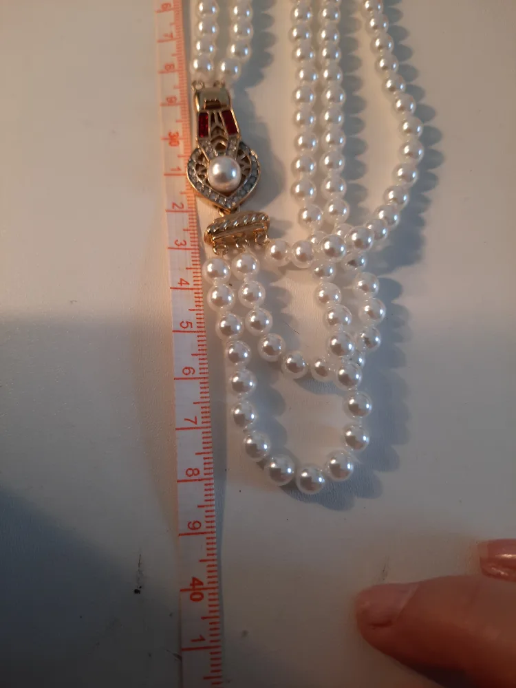 Elegant Pearl Necklace, Multi-Strand image indicator(2)