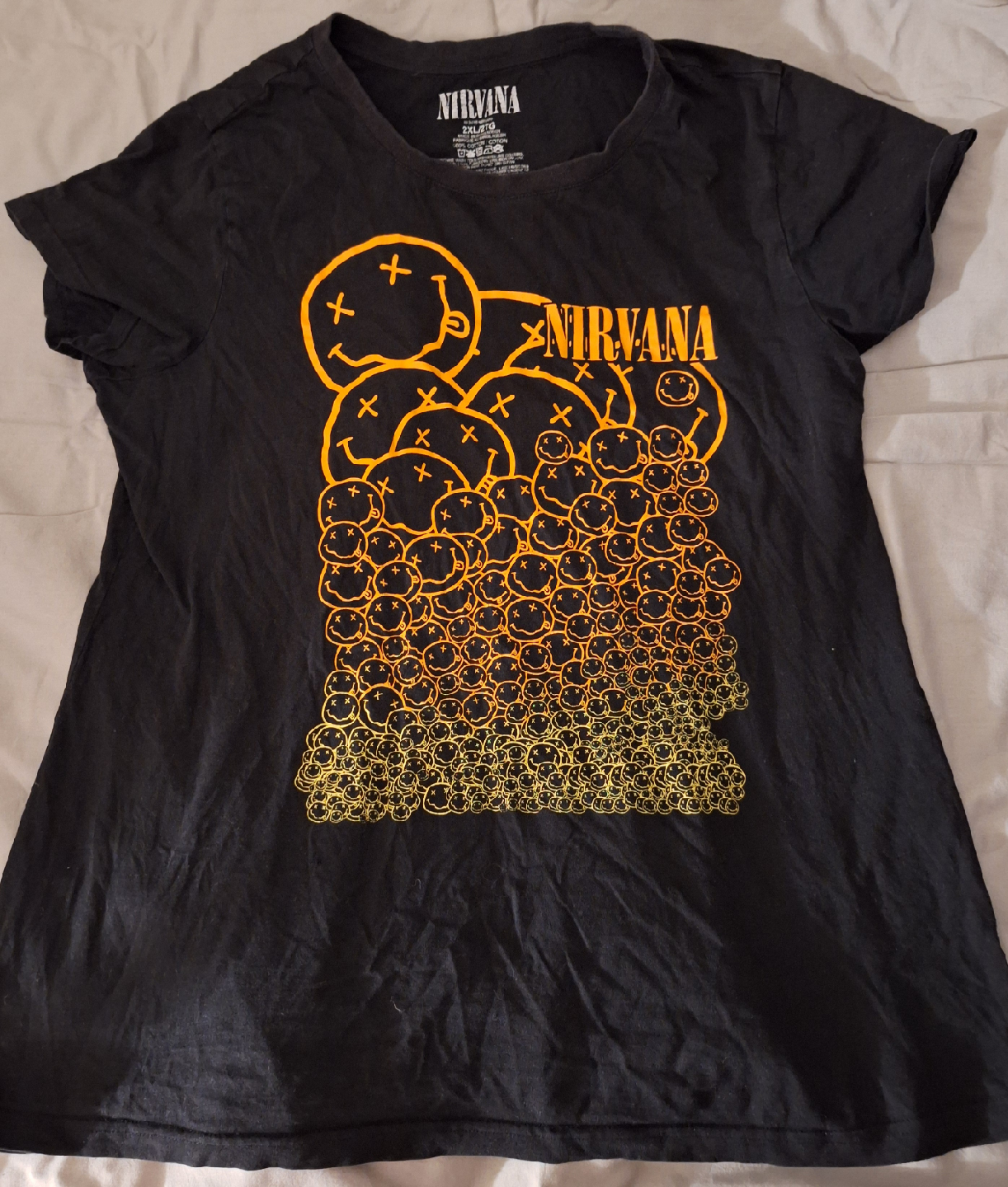 Nirvana Black Graphic Tee - Size 2XL