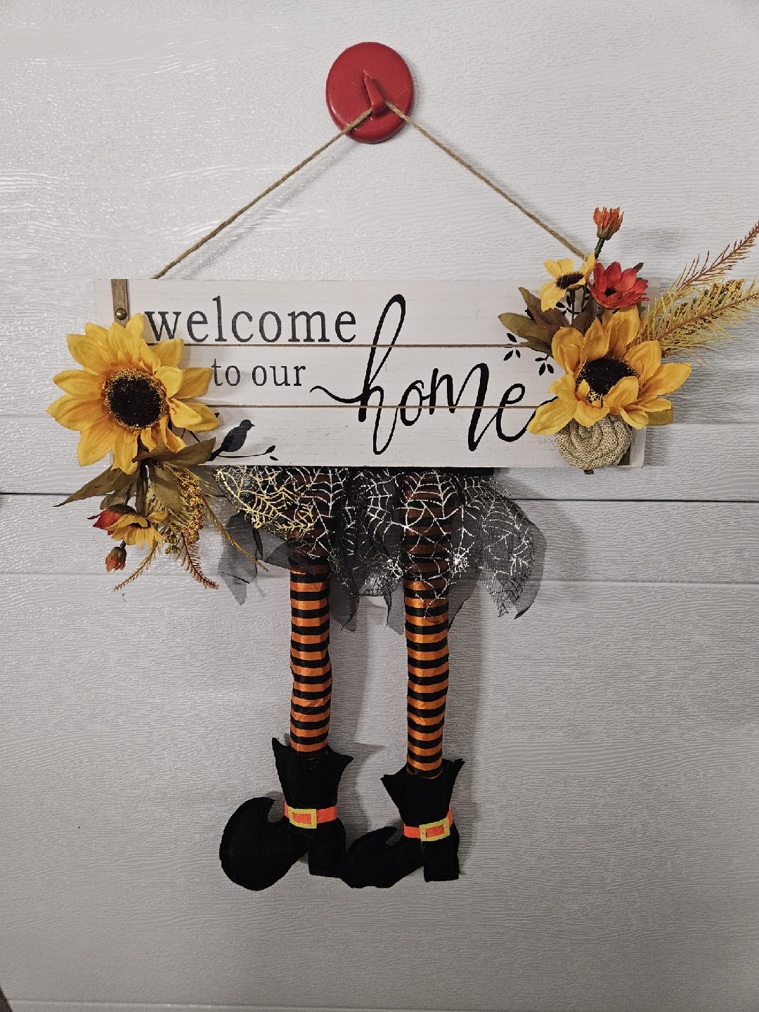 Fall/Halloween Witch home decor Hanger - photo 2