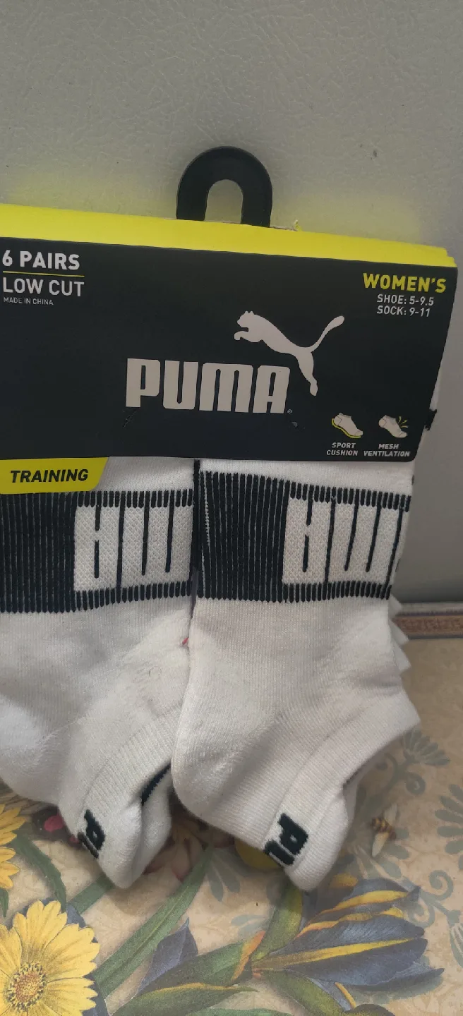 Puma Women's Low Cut Training Socks, Size 9-11, 6 Pairs thumbnail