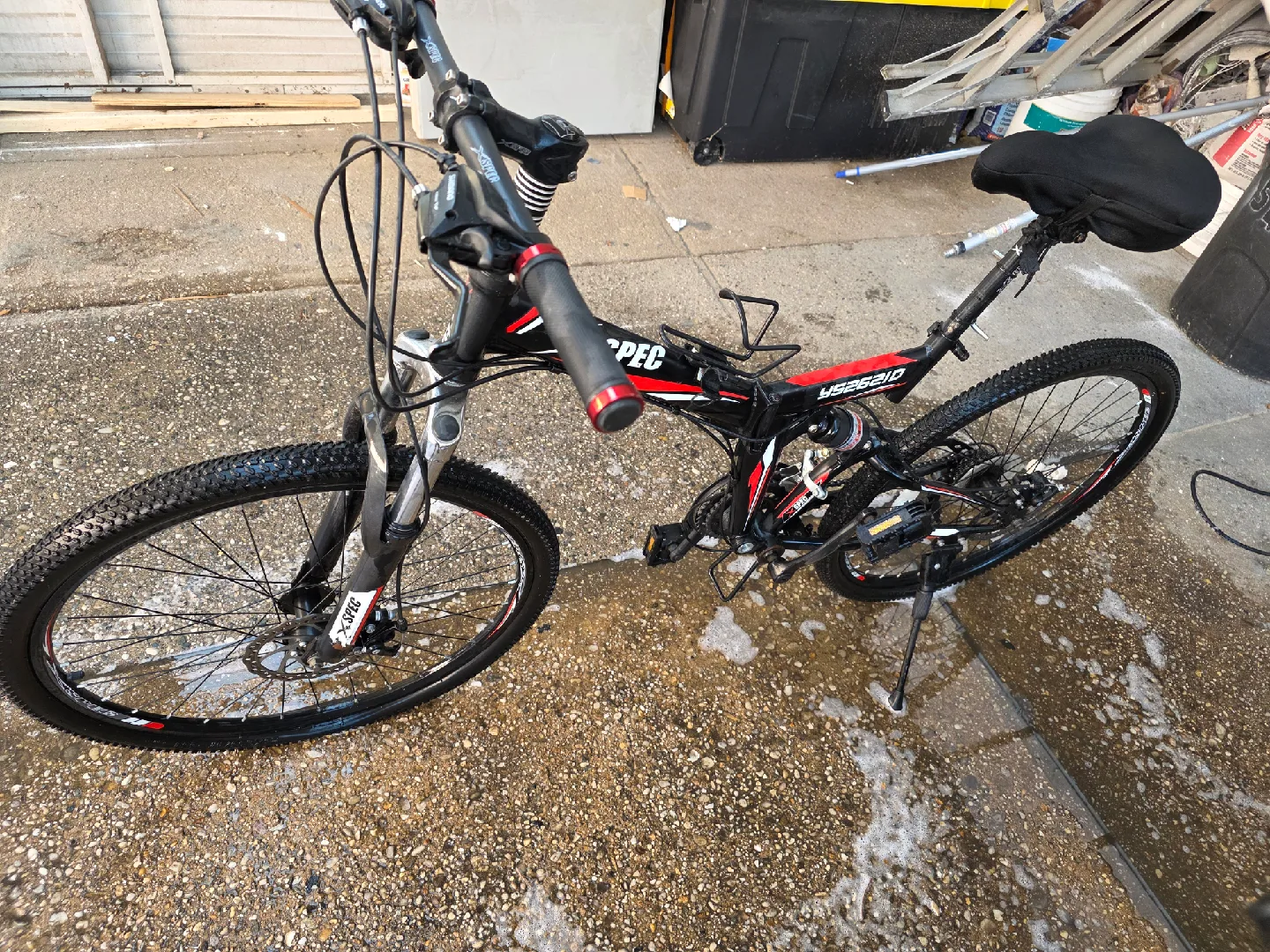 Xspec 21 Speed Mountain Bicycle Folding image indicator(7)