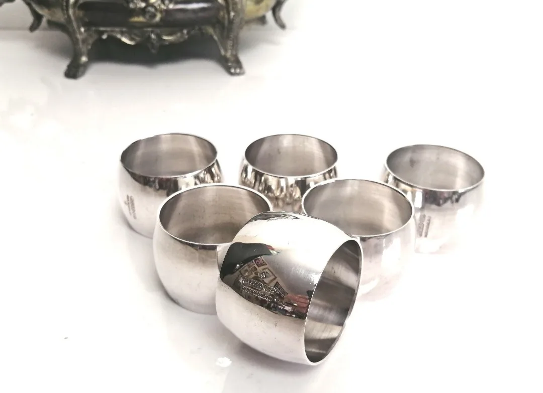 Angora Silver Plated Napkin Rings ~ EPGA ~ Made in England image indicator(3)