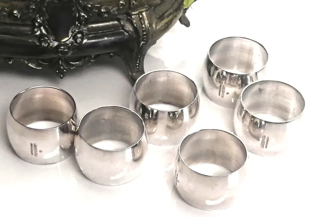 Angora Silver Plated Napkin Rings ~ EPGA ~ Made in England image indicator(6)