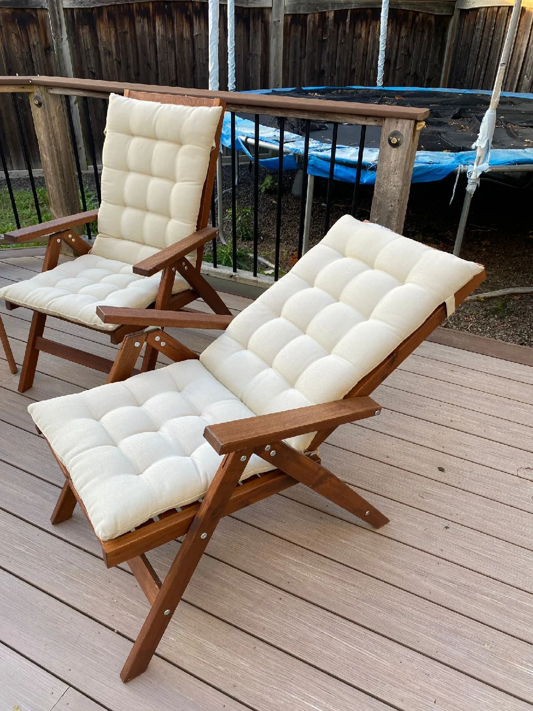 Outdoor Folding Chairs with Cushions - Set of 6 image indicator(4)