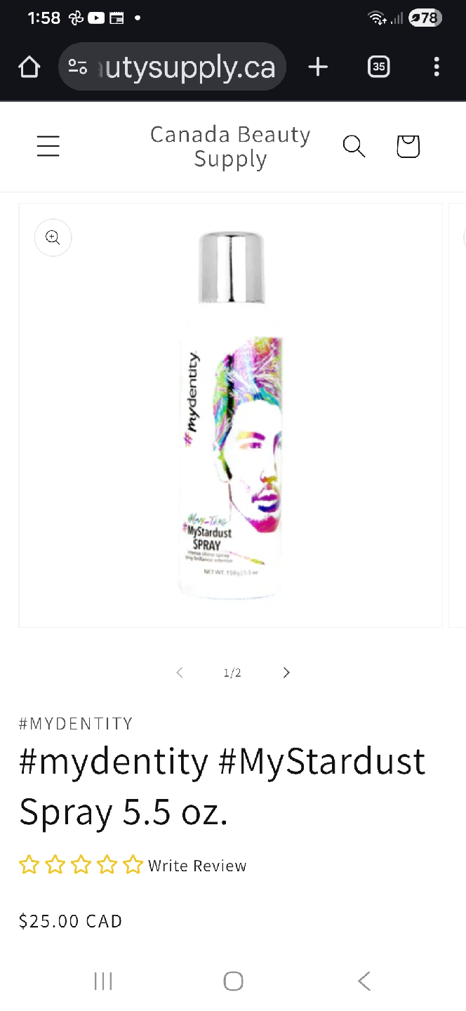 NEW: MyDentity #MyStardust Spray 5.5 oz - photo 3