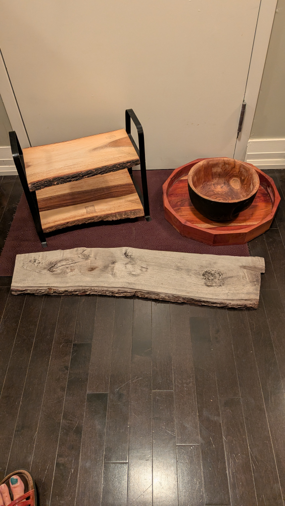 Unique Wooden Bowls and Shelves