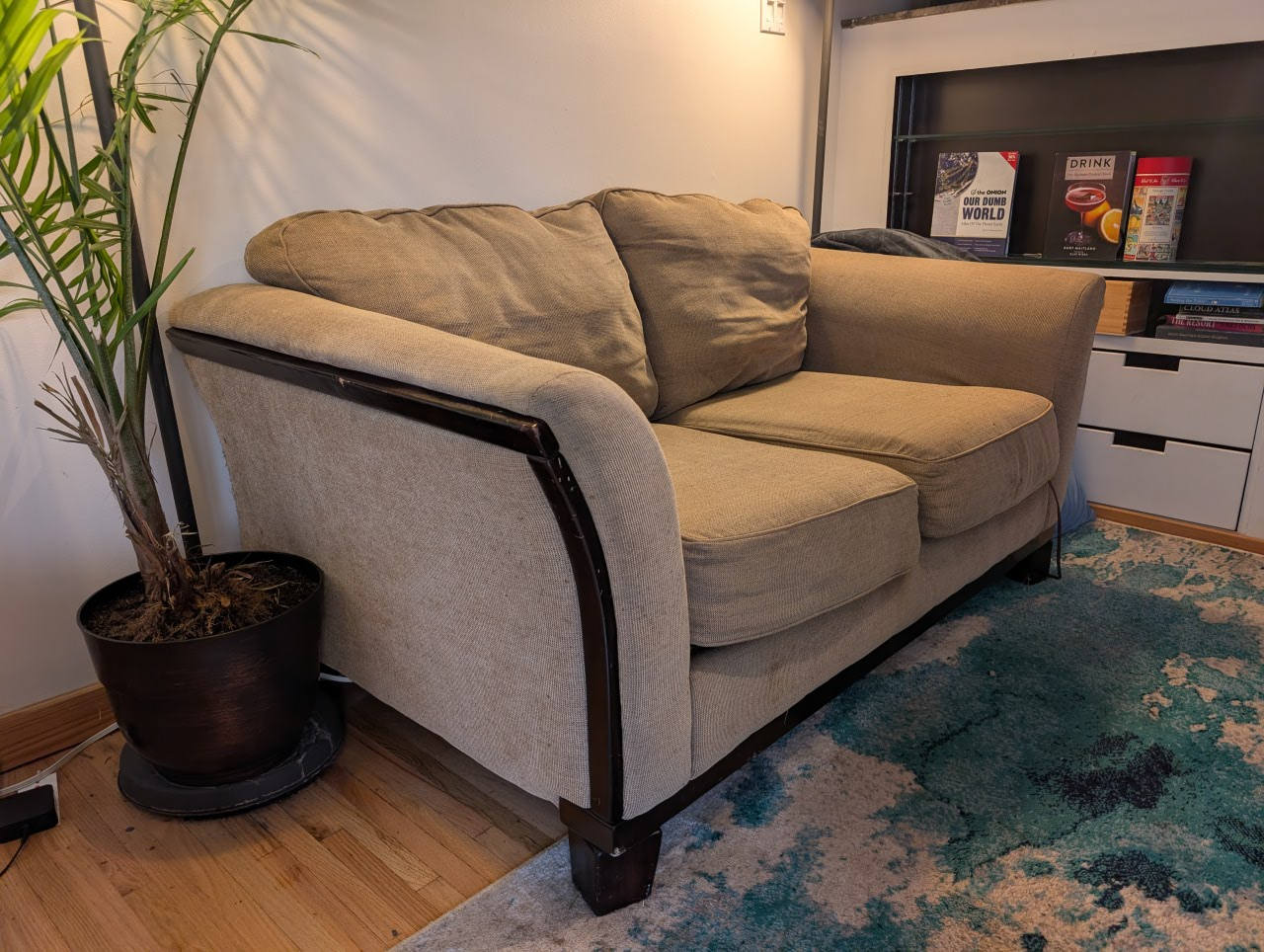 FREE 2x Used Loveseat Sofas - Beige - photo 2