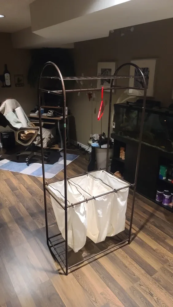 Laundry Sorter with Hanging Rack image indicator(2)