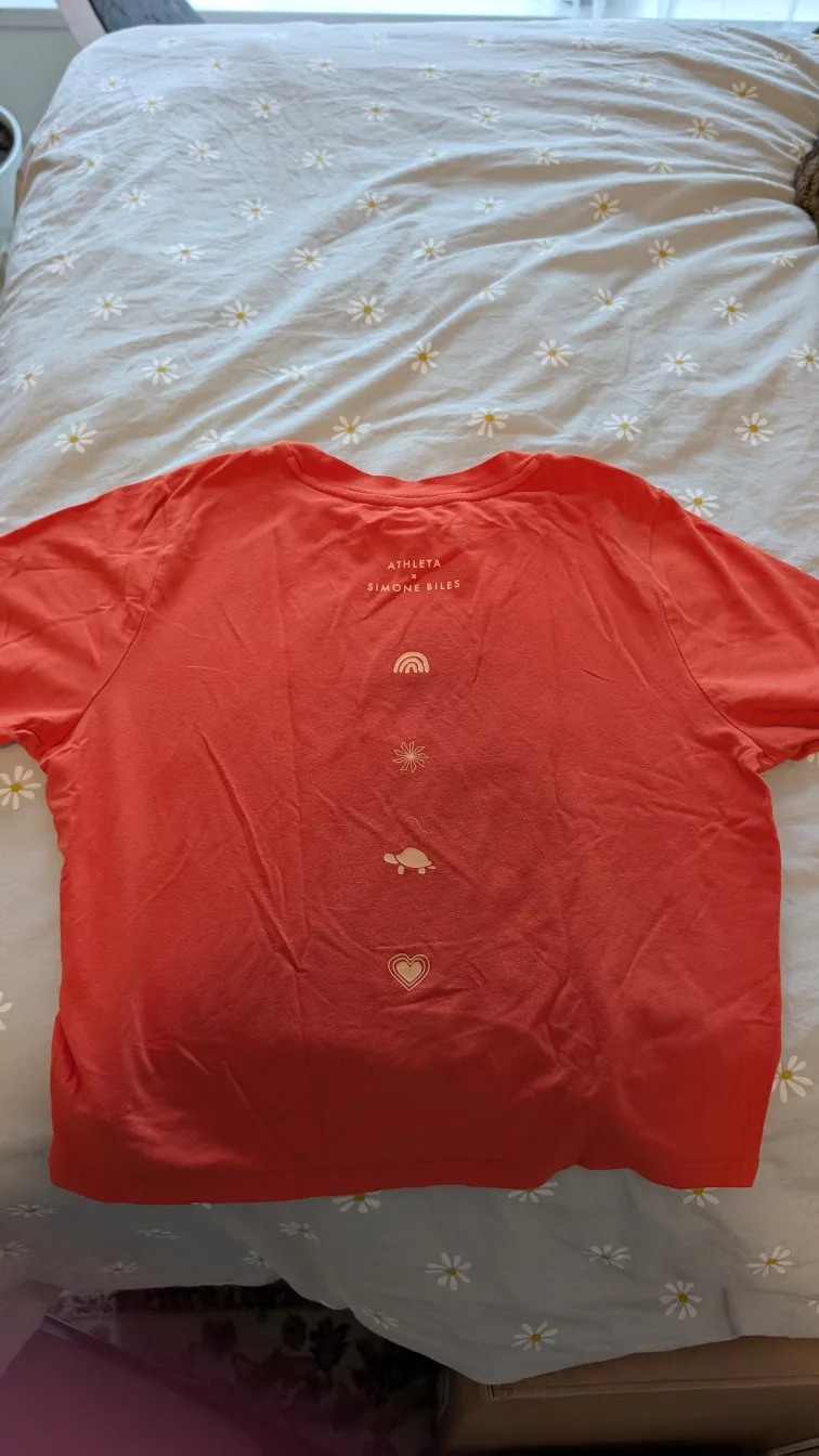 Athleta Girl Simone Biles Crop Tee - Size XL image indicator(3)