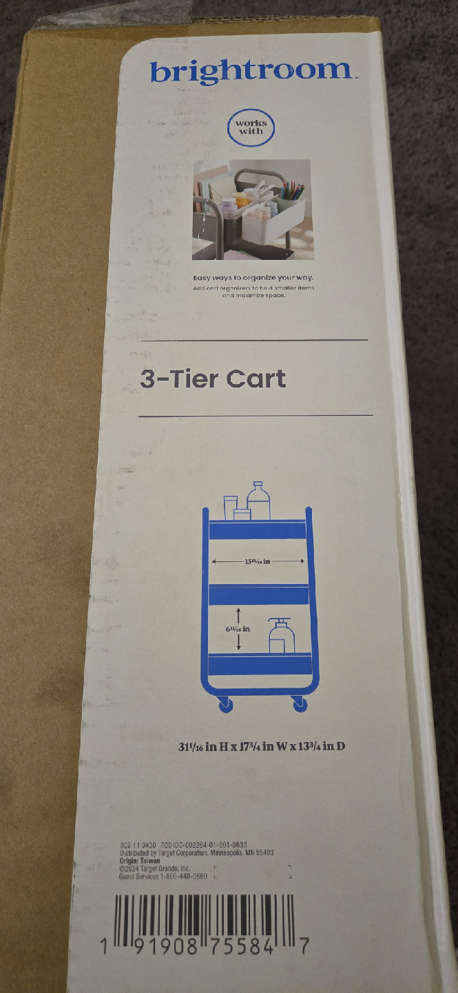 Brightroom 3-Tier Cart - White - photo 2