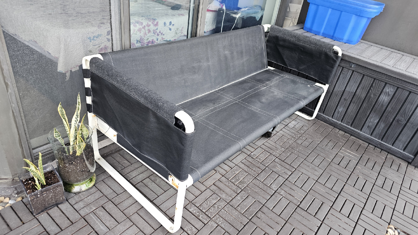 Black Outdoor Bench - photo 3