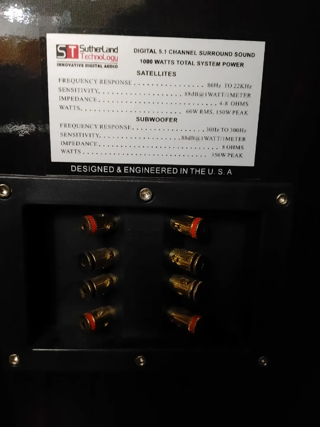 Speaker Surround Sound System w/ FREE items image indicator(2)