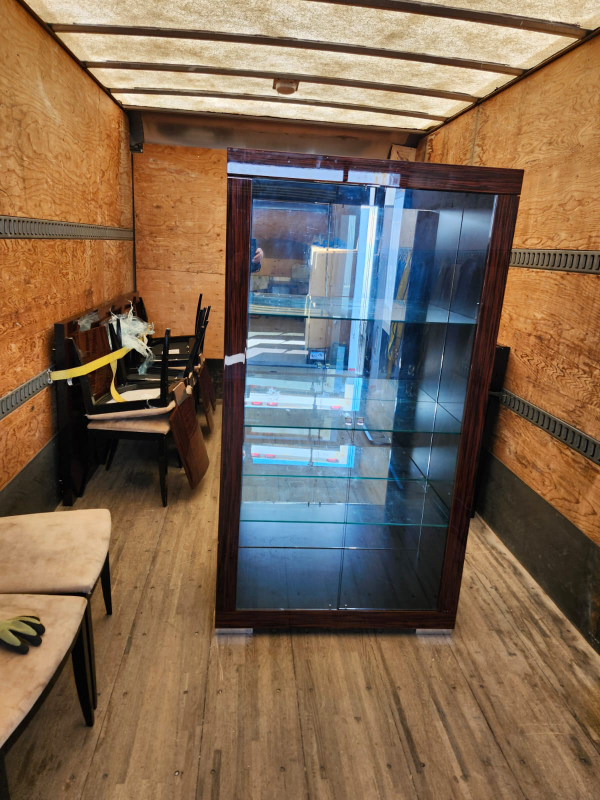 Display Cabinet with Glass Shelves
