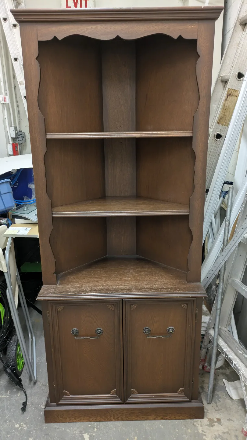 Corner Display Cabinet with Shelves thumbnail