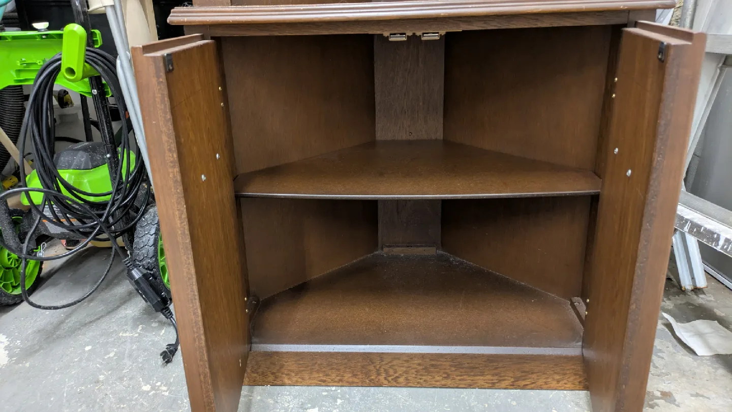 Corner Display Cabinet with Shelves image indicator(2)