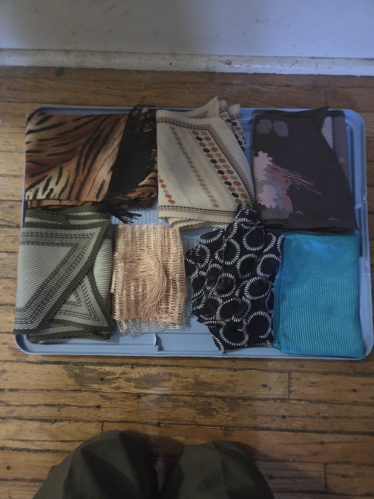 Assorted Scarves - Various Patterns & Textures
