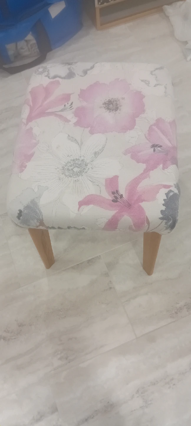 Floral Patterned Stool