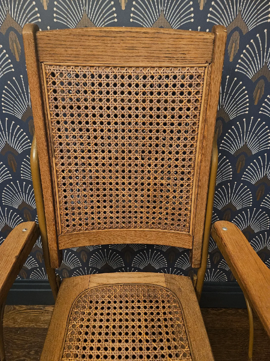 Vintage Wicker and Wood Wheelchair image indicator(2)