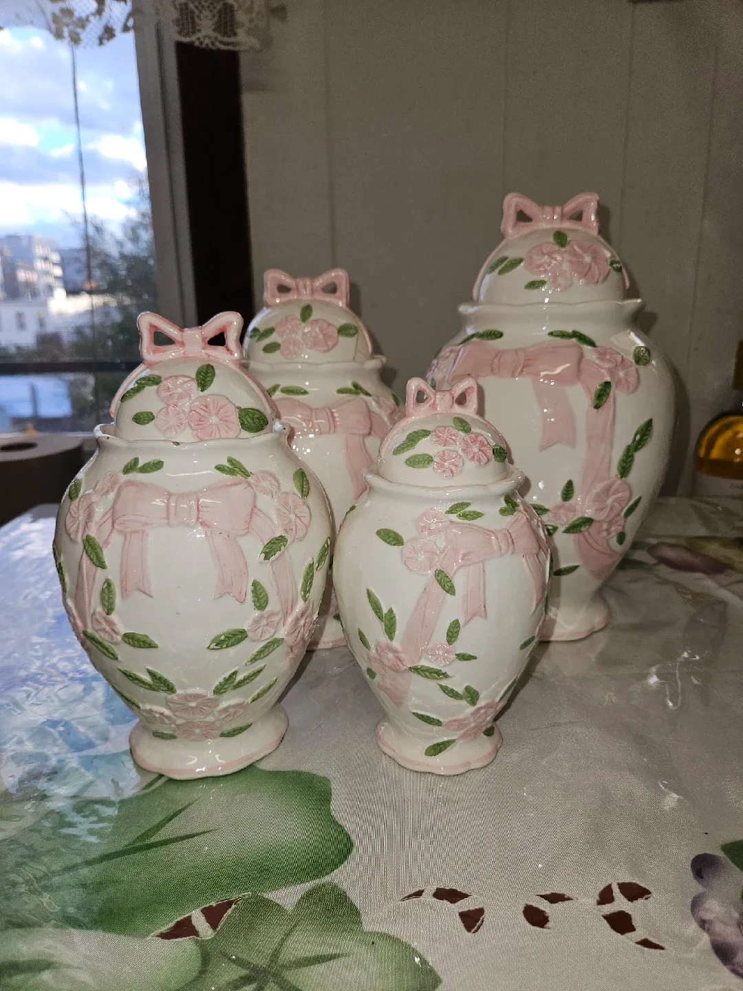 Ceramic Vases with Lids - Set of 4 image indicator(9)