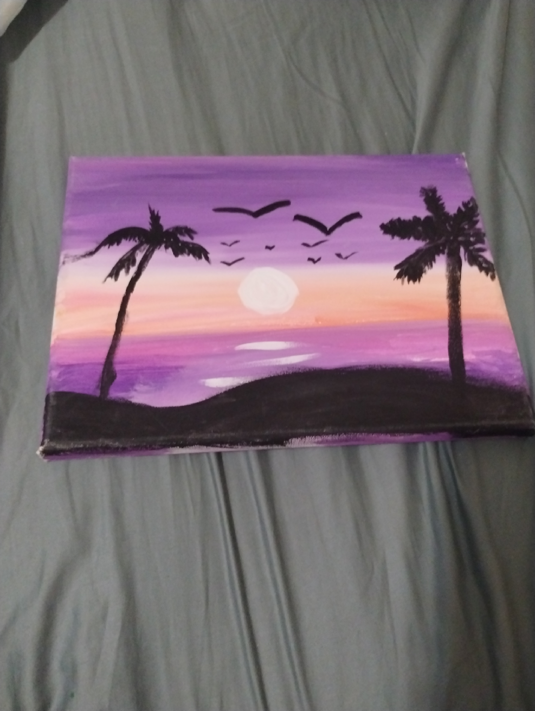 Selling a beautiful painting of a sun set