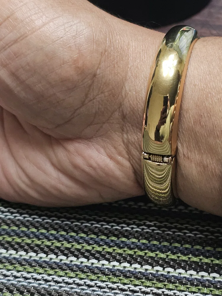 Butler Rhinestone Panther Head Bangle Bracelet with Ring image indicator(3)