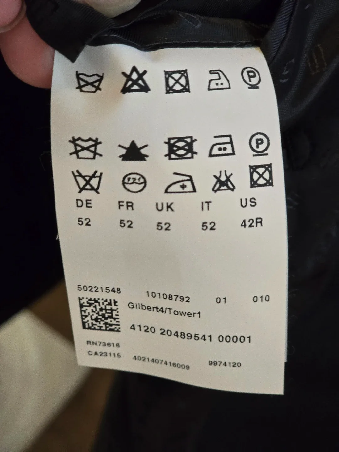 Hugo Boss Selection Suit - Size 42R - Guabello and Hugo Suit image indicator(4)