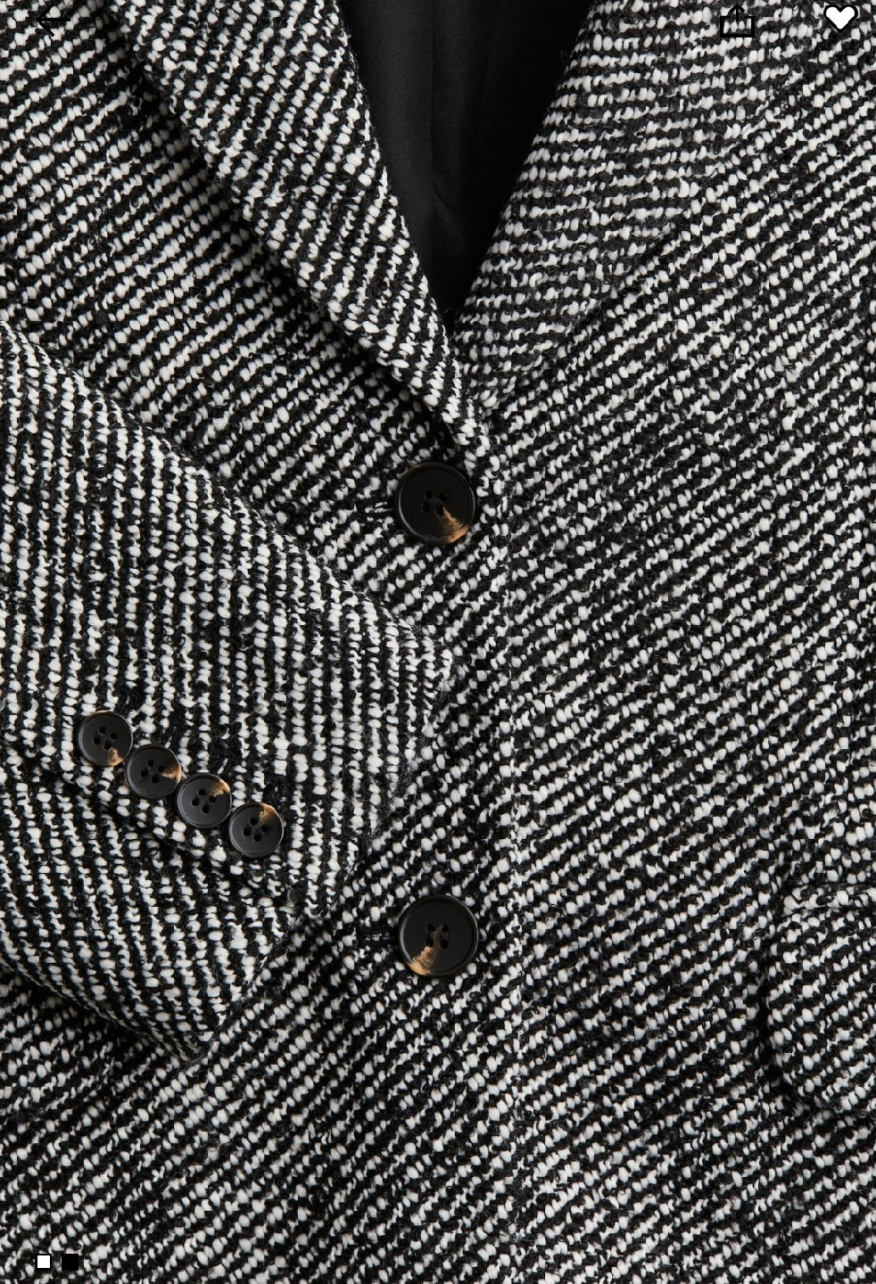 H&M Oversized Herringbone Blazer - photo 2