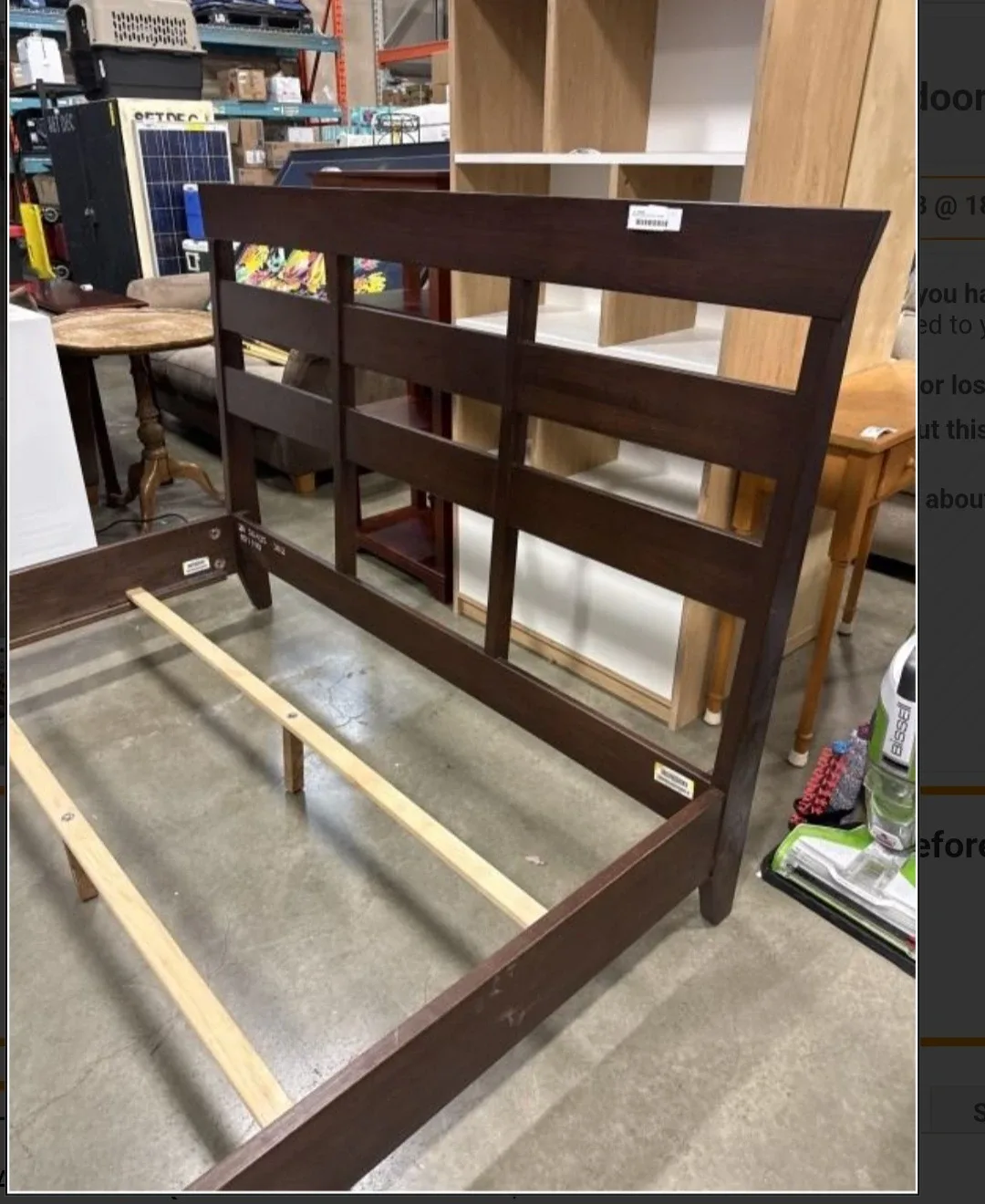 Ethan Allen Horizon Collection Queensize Bed Frame image indicator(3)