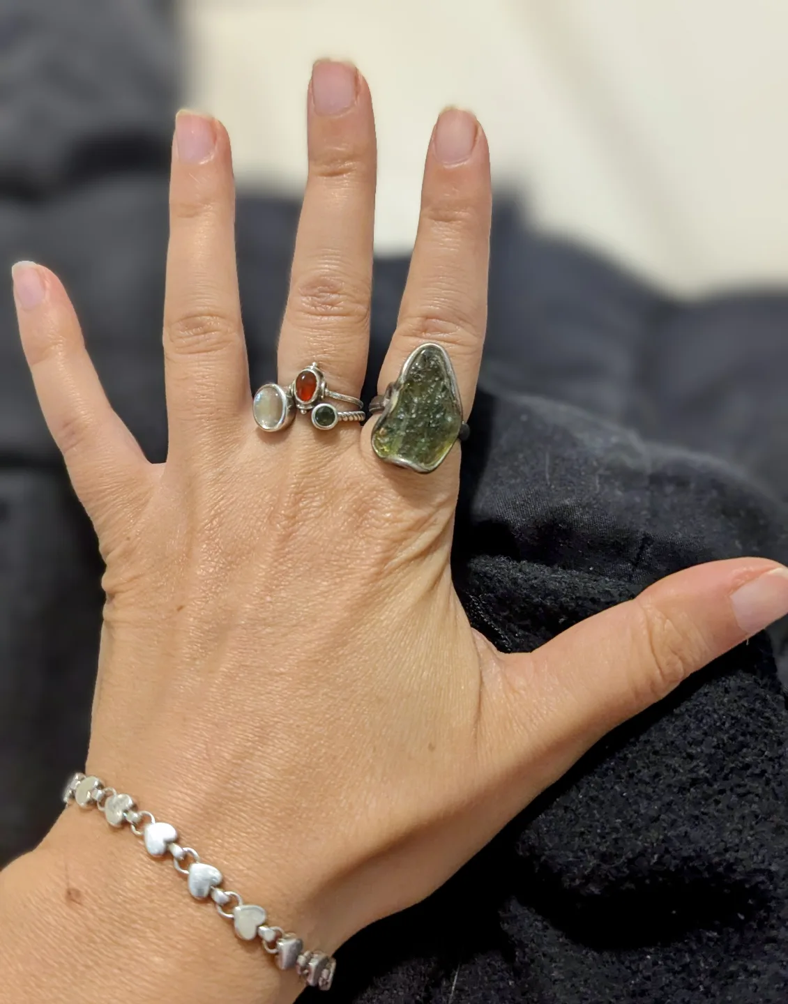 size 6 Moldavite ring image indicator(2)