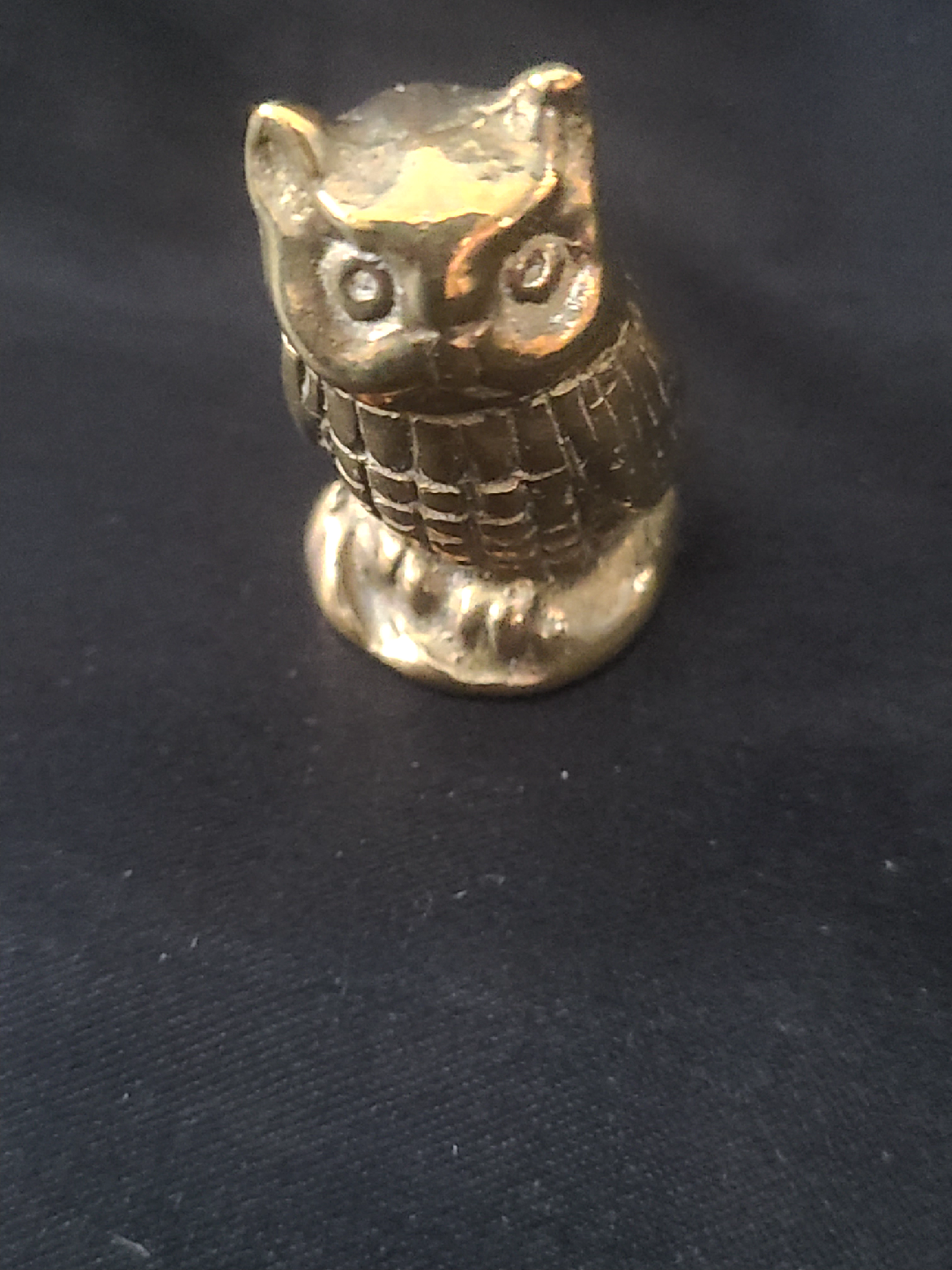 Miniature Brass Owl Figurine