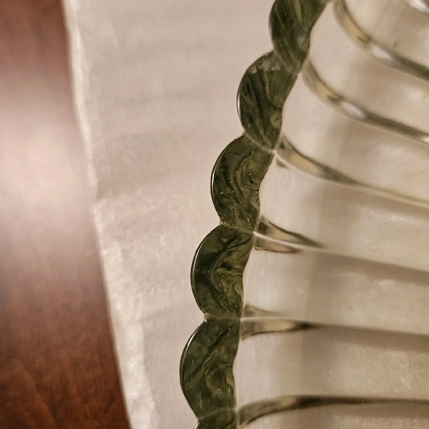 Vintage Clear Glass Divided Serving Platter image indicator(5)