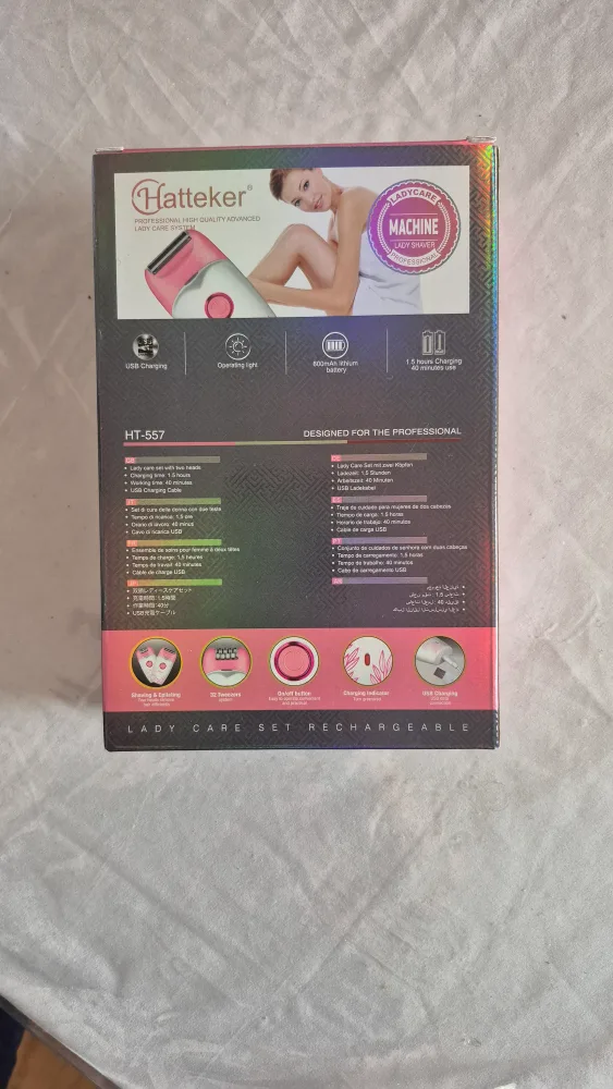 Hatteker HT-557 2 in 1 Lady Care Set - New! image indicator(3)
