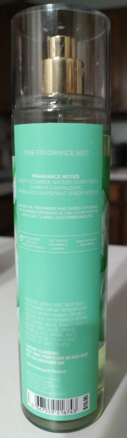 Bath & Body Works Cucumber Melon Fine Fragrance Mist image indicator(2)