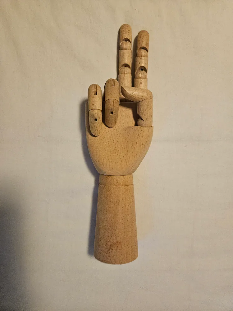 Wooden Articulated Hand Manikin