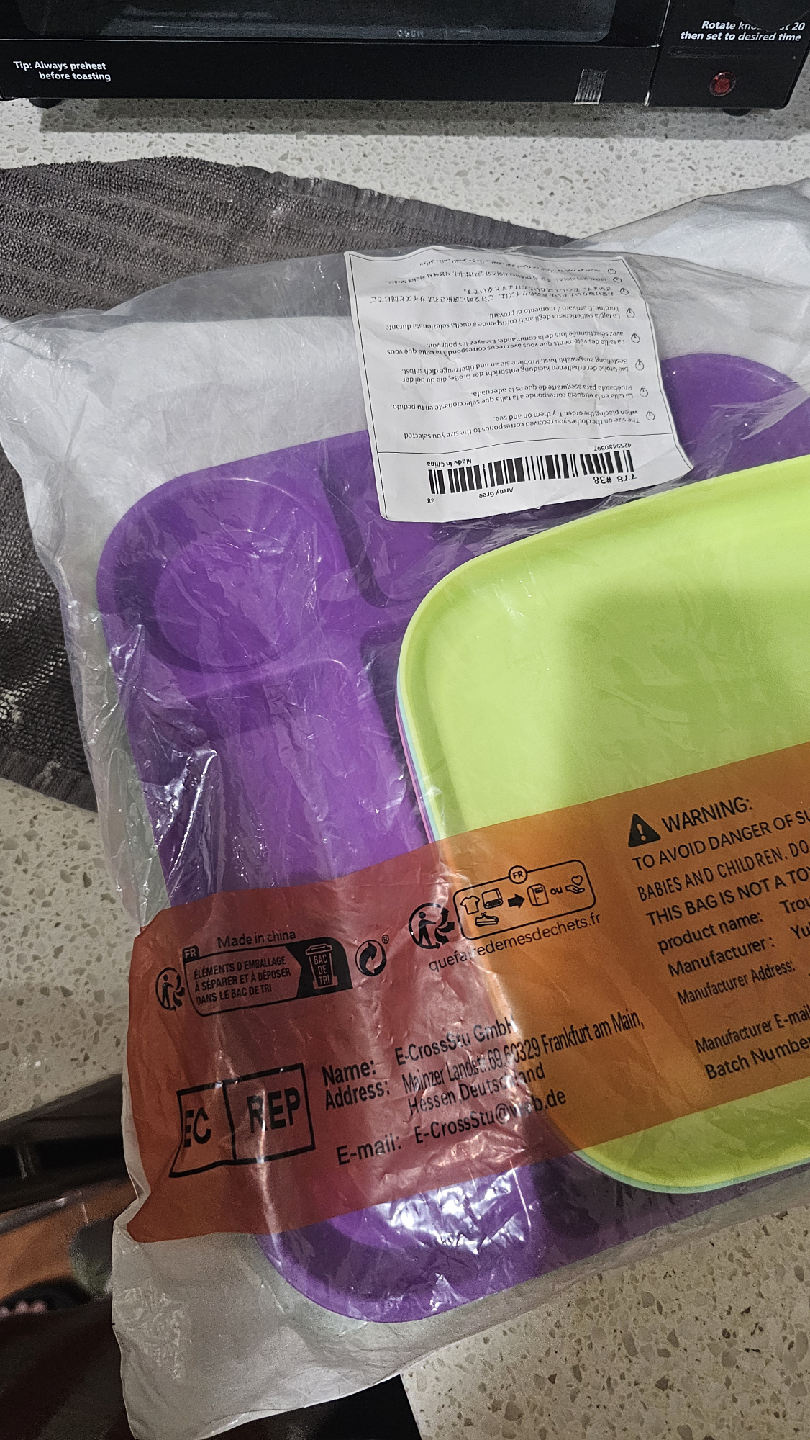 🥕Kids Divided Suction Plates - Set of 8 NEW. - photo 2