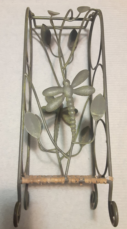Metal Bottle Rack with Dragonfly Design - photo 4